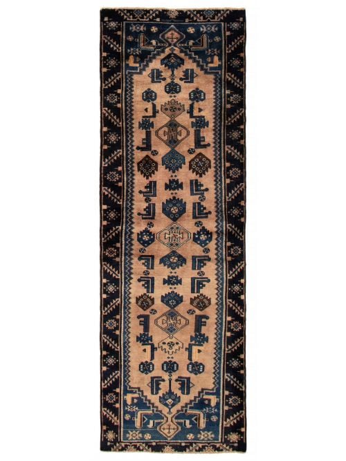 Persian Style 3'2" x 9'6" Hand-knotted Wool Rug 