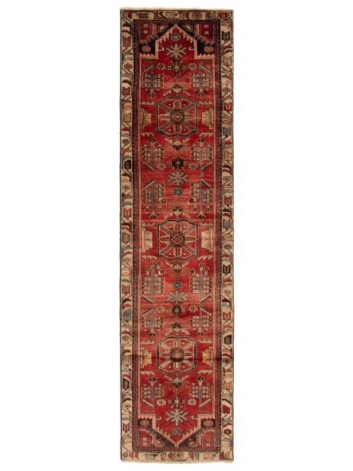 Turkish Anadol Vintage 2'4" x 9'5" Hand-knotted Wool Rug 