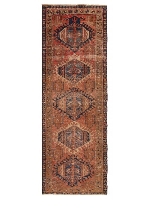 Persian Style 3'1" x 9'1" Hand-knotted Wool Rug 