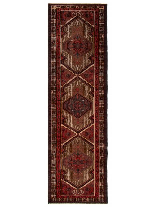 Persian Style 3'2" x 10'11" Hand-knotted Wool Rug 