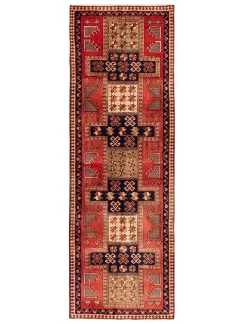 Persian Style 3'0" x 8'10" Hand-knotted Wool Rug 