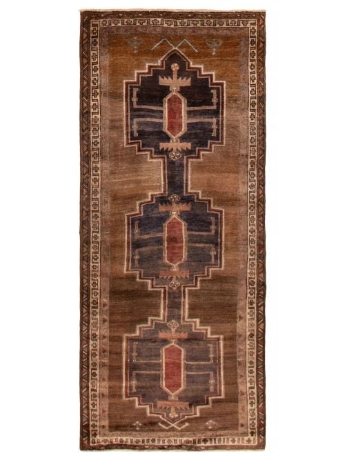 Persian Style 3'6" x 8'6" Hand-knotted Wool Rug 