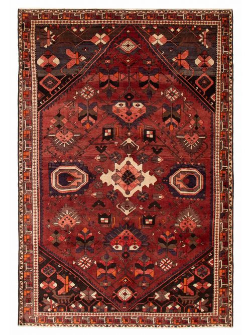 Persian Style 7'0" x 10'5" Hand-knotted Wool Rug 
