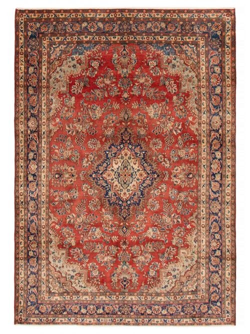 Persian Style 6'11" x 9'8" Hand-knotted Wool Rug 