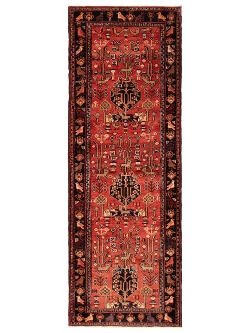 Persian Style 3'5" x 9'8" Hand-knotted Wool Rug 