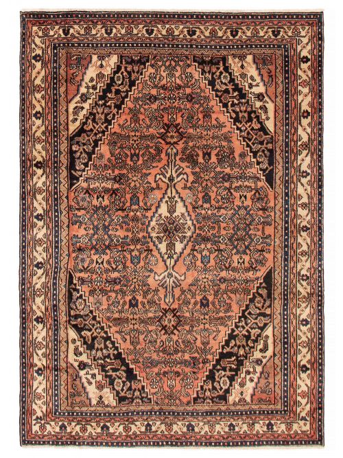 Persian Style 6'6" x 9'5" Hand-knotted Wool Rug 
