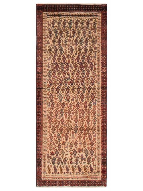Persian Style 2'6" x 6'5" Hand-knotted Wool Rug 