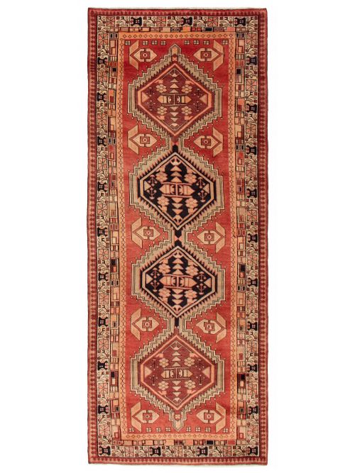Persian Style 4'0" x 10'0" Hand-knotted Wool Rug 