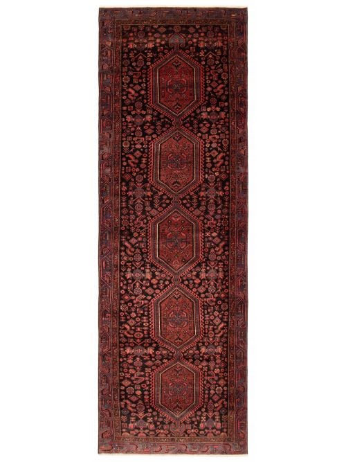 Persian Style 4'7" x 13'7" Hand-knotted Wool Rug 
