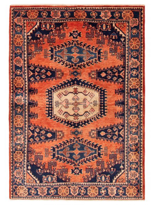 Persian Style 4'11" x 7'1" Hand-knotted Wool Rug 