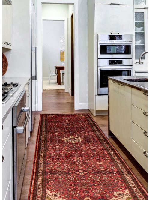 Persian Style 2'8" x 10'4" Hand-knotted Wool Rug 