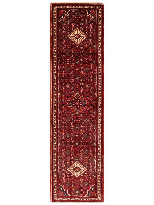Persian Hosseinabad 2'8" x 9'9" Hand-knotted Wool Rug 