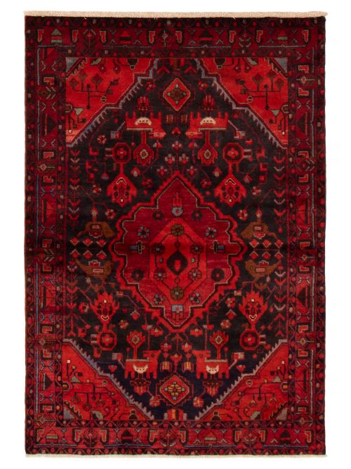 Persian Style 4'6" x 6'9" Hand-knotted Wool Rug 