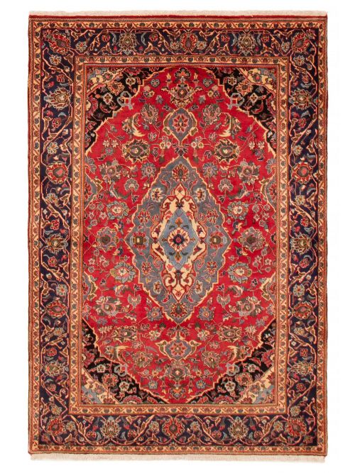 Persian Kashan 4'7" x 6'9" Hand-knotted Wool Rug 