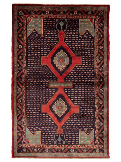 Persian Style 4'10" x 7'8" Hand-knotted Wool Rug 