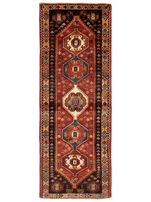 Persian Style 3'0" x 8'1" Hand-knotted Wool Rug 