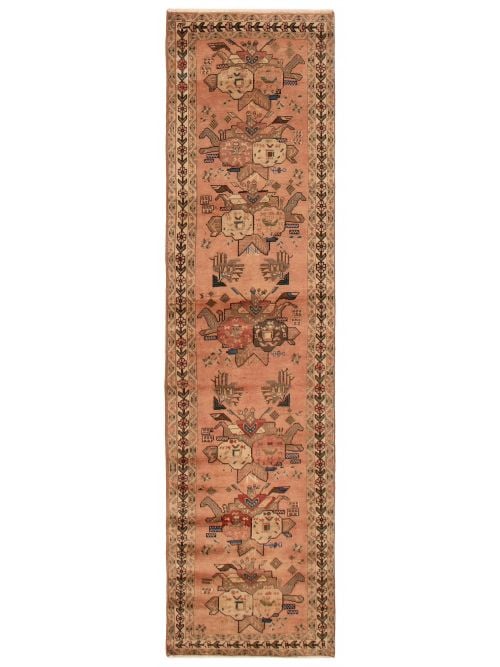 Persian Style 2'6" x 9'4" Hand-knotted Wool Rug 