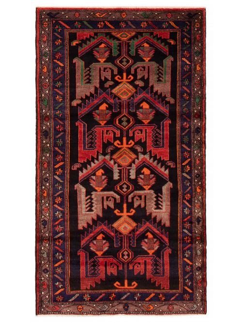 Persian Style 4'1" x 7'5" Hand-knotted Wool Rug 