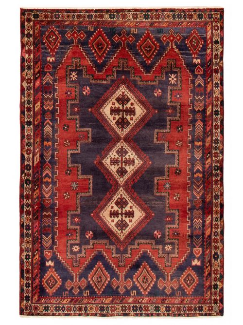 Persian Style 4'11" x 7'7" Hand-knotted Wool Rug 