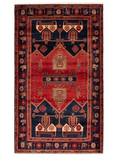 Persian Style 4'8" x 7'10" Hand-knotted Wool Rug 