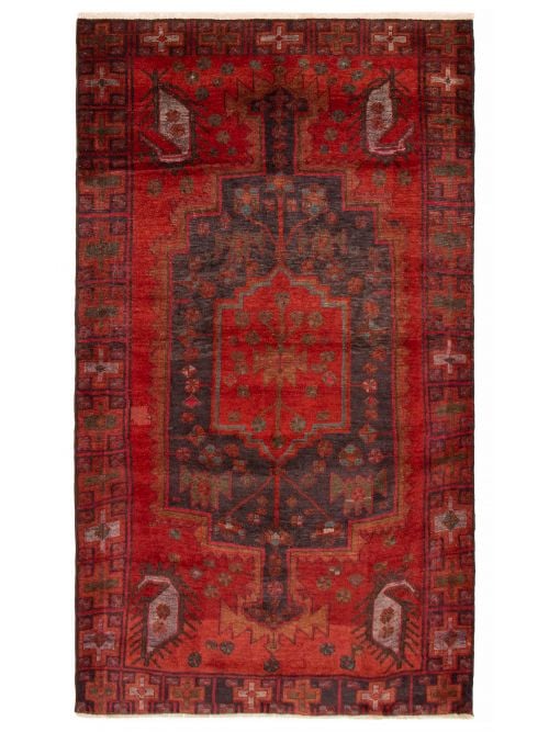 Persian Style 4'8" x 8'1" Hand-knotted Wool Rug 