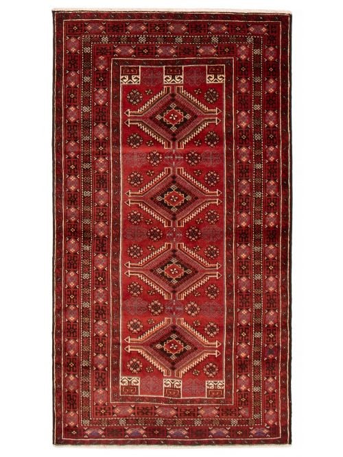 Afghan Baluch 4'0" x 7'5" Hand-knotted Wool Rug 
