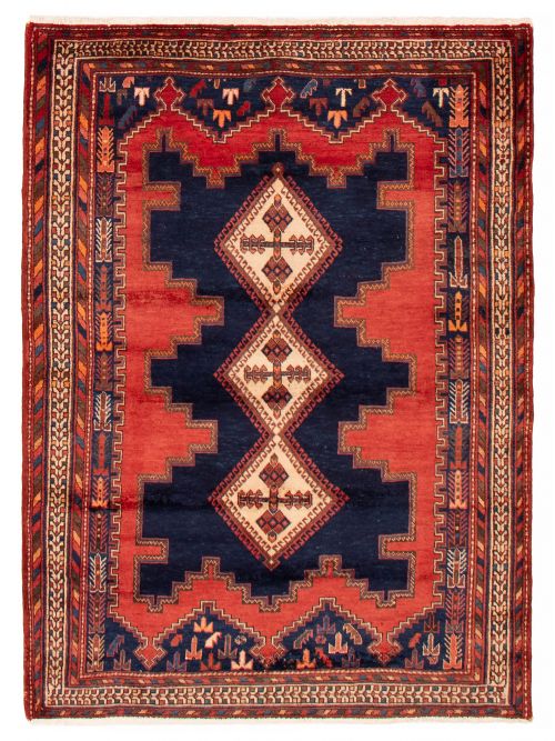 Persian Style 5'0" x 7'0" Hand-knotted Wool Rug 