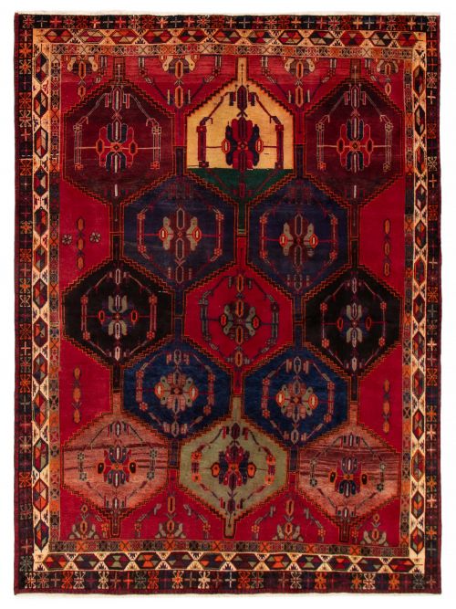 Persian Style 7'3" x 10'1" Hand-knotted Wool Rug 