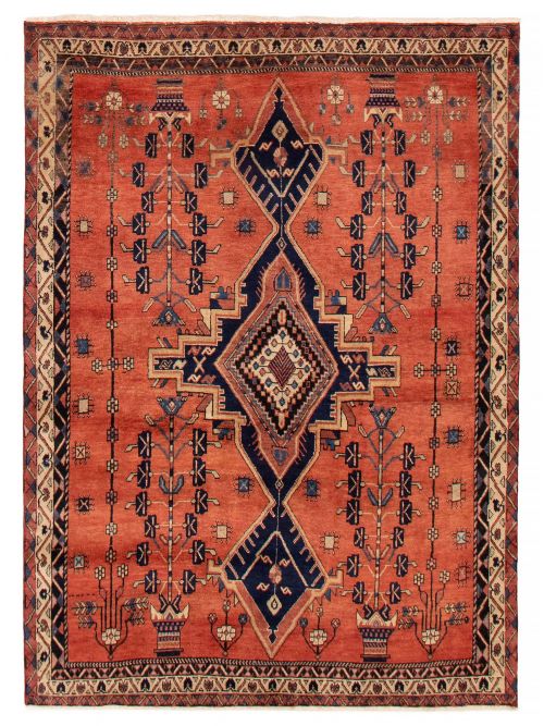 Persian Style 5'5" x 7'7" Hand-knotted Wool Rug 