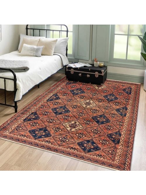 Persian Style 5'1" x 7'5" Hand-knotted Wool Rug 