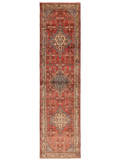 Persian Style 2'6" x 9'6" Hand-knotted Wool Rug 