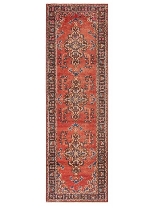 Persian Style 3'7" x 10'10" Hand-knotted Wool Rug 