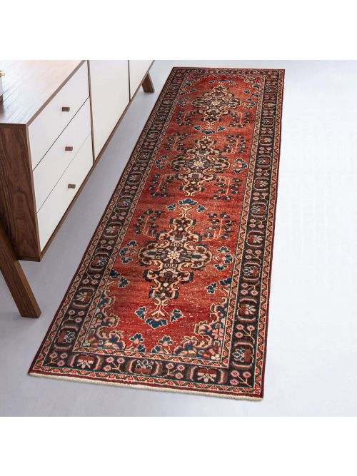 Persian Style 3'7" x 10'10" Hand-knotted Wool Rug 