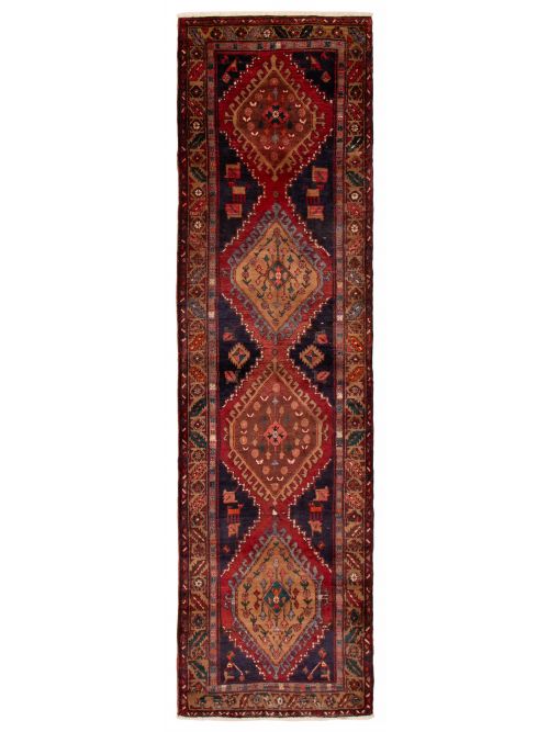 Persian Style 3'9" x 13'9" Hand-knotted Wool Rug 