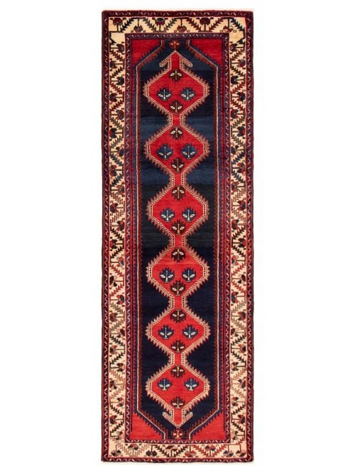 Persian Style 3'2" x 9'5" Hand-knotted Wool Rug 