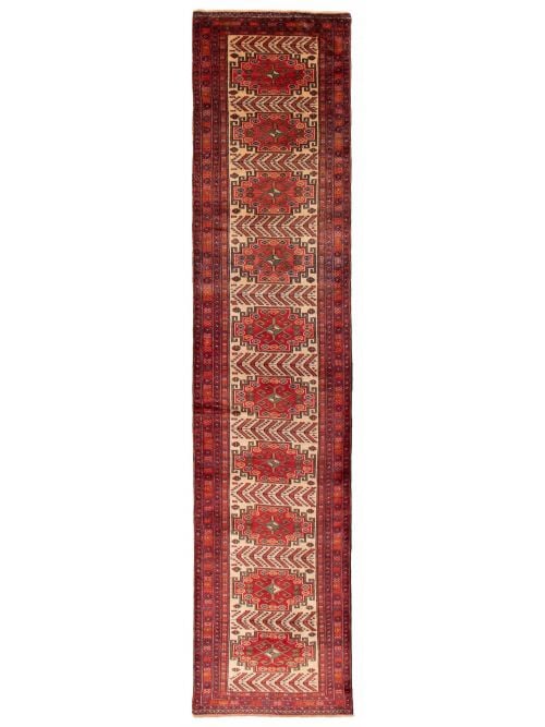 Persian Style 2'9" x 12'4" Hand-knotted Wool Rug 