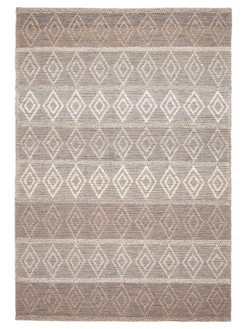 Indian Sienna Braided Weave Wool Rug, 188 x 267 cm