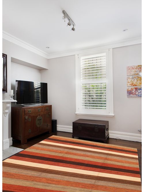 Kilim boho 8'0" x 10'1" en laine