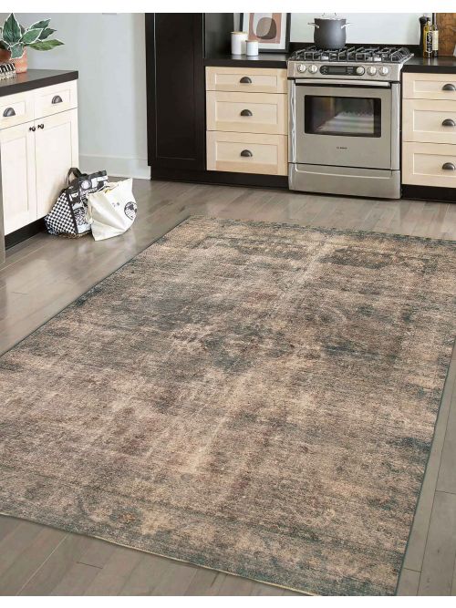 Tapis surteint coloré 9'4" x 12'9" en laine