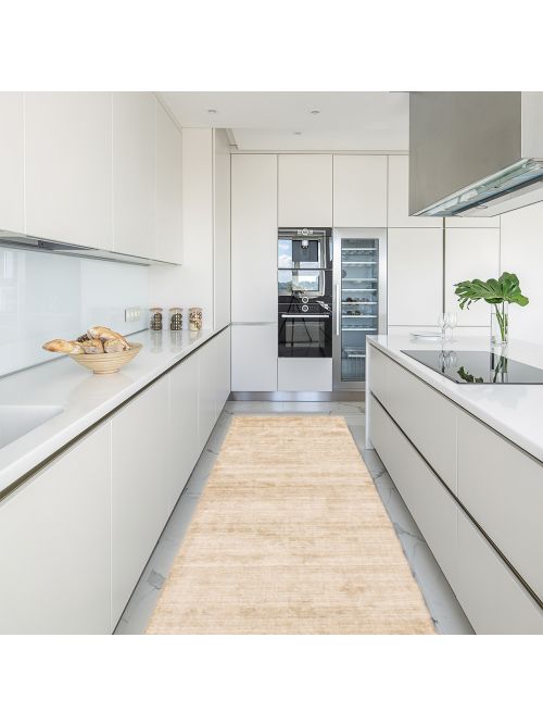 Indian Ananda Hand-knotted Wool Rug, 79 x 305 cm