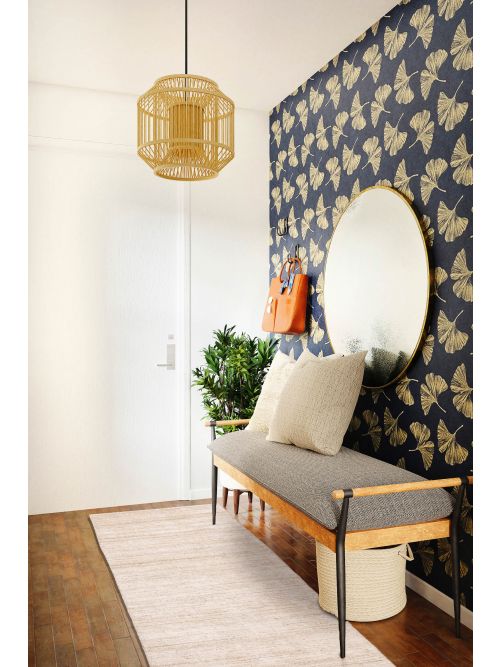 Indian Ananda Hand-knotted Wool Rug, 79 x 244 cm