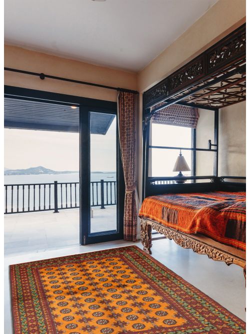 Afghan Finest Kargahi 5'3" x 8'1" Hand-knotted Wool Rug 