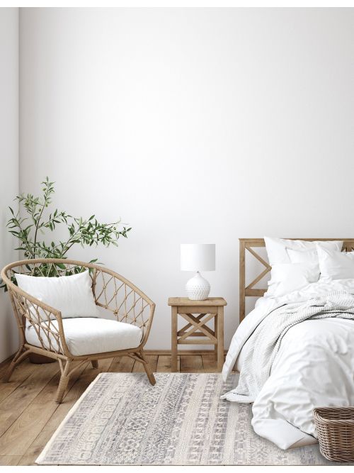 Indian Silk Shadow 3'6" x 5'11" Hand-knotted Wool Rug 