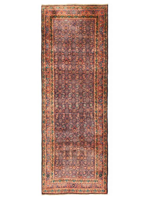 Persian Style Hand-knotted Wool Runner Rug, 104 x 310 cm