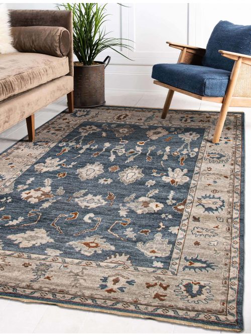 Indian Modern Oushak Hand-knotted Wool Rug, 244 x 315 cm