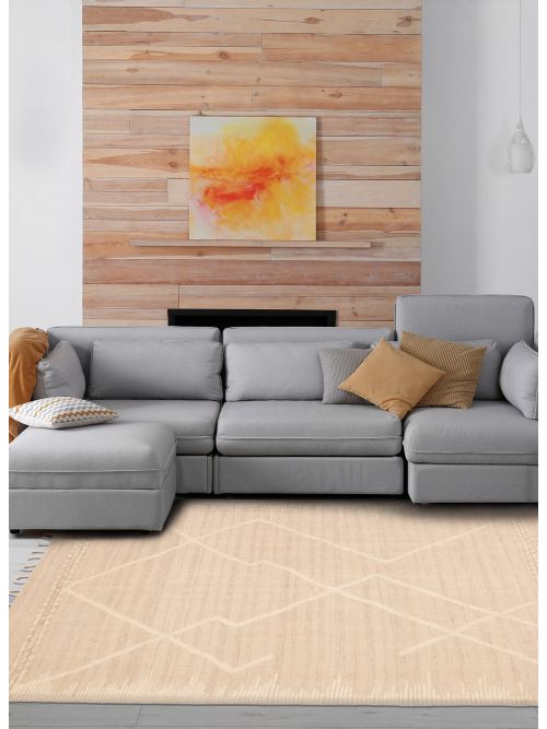 Indian Tangier Hand-knotted Wool Rug, 249 x 310 cm