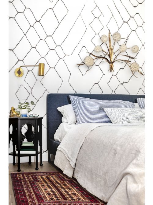 Afghan Teimani Hand-knotted Wool Rug, 91 x 142 cm