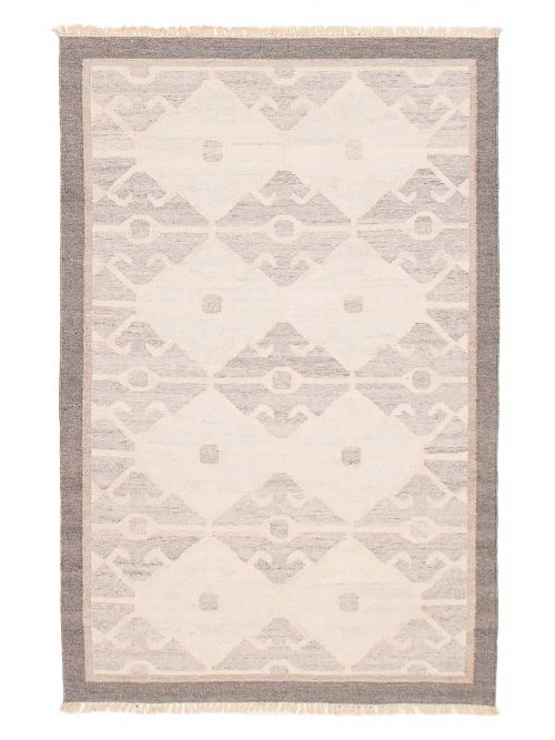 Turkish Ankara Flat-Weave Wool Kilim, 155 x 244 cm