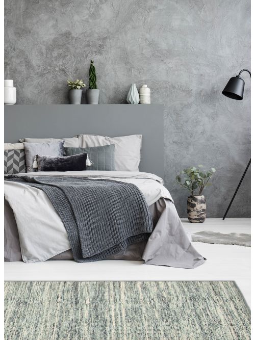 Indian Sienna 5'1" x 7'9" Braided Weave Wool Rug 