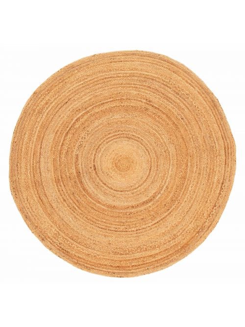 Indian Palas Denizli 5'0" x 5'0" Braided Weave Jute Rug 
